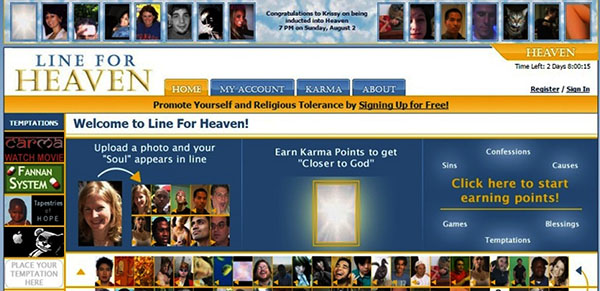 line for heaven 5 social network più strani