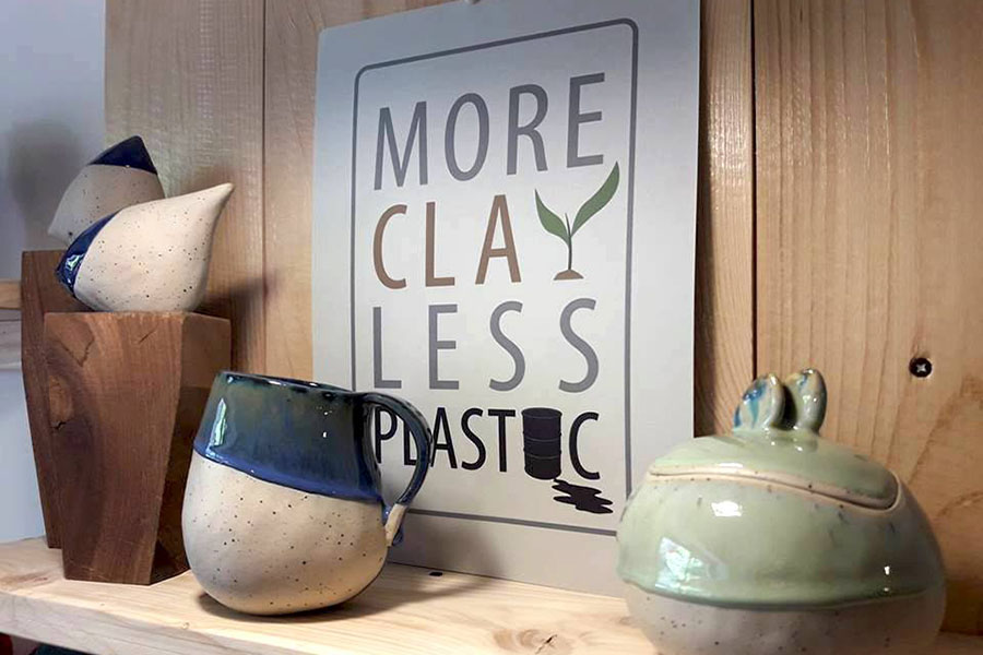 more clay less plastic