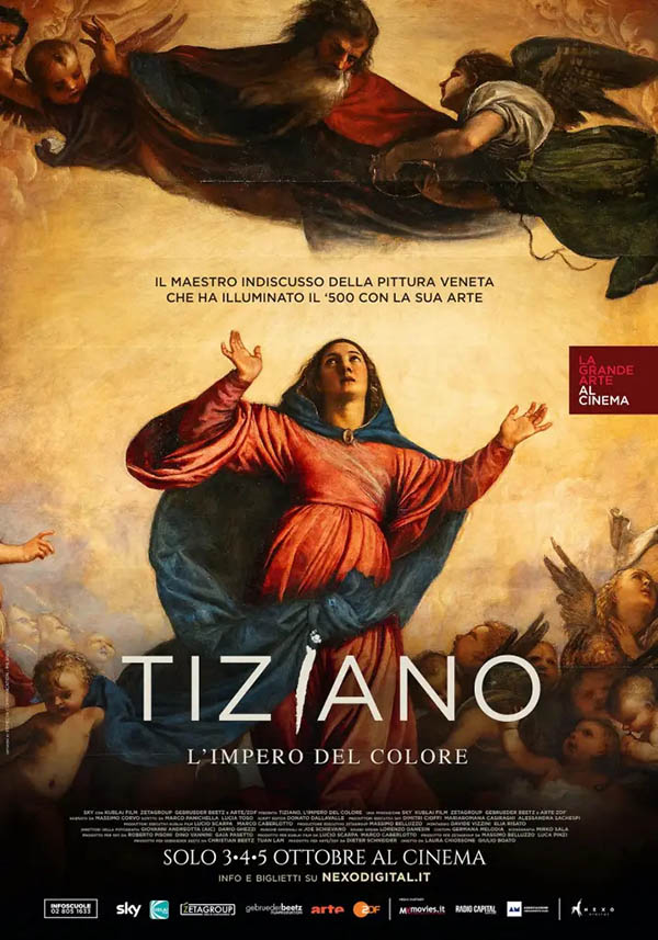 tiziano l'impero del colore locandina docufilm nexo digital