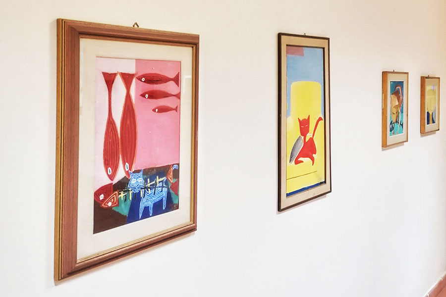 I gatti e le caricature di Franco Cordelli in mostra a Viterbo
