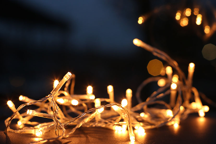 luminarie di natale sicurezza in casa