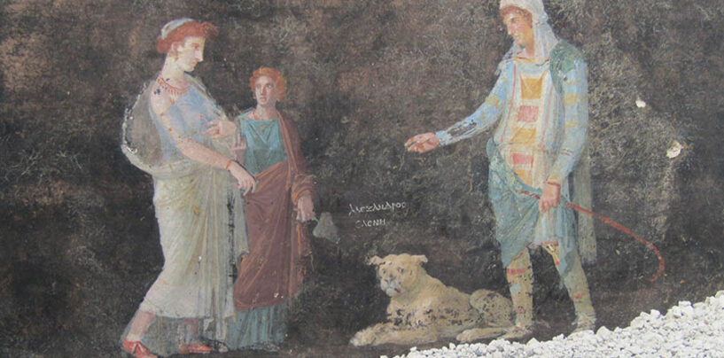Pitture sulla guerra di Troia nel “salone nero” di Pompei